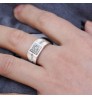 Gentleman Temperament Plated 24K Gold/Silver Ring For Men Wedding Rings Gold