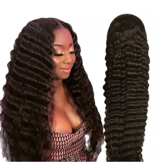 Cuticle Aligned Virgin Indian Hair Raw Unprocessed Lace Frontal Wig Loose Deep Wave Women Human Hair Lace Front Wigs