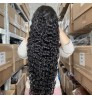 HanF Blonde 36 Inch Long Straight Brown 13X4 Transparent Lace Highlighted Human Hair Wigs 12a Highlight Body Wave Hair Full Wig