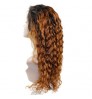 Wholesale Deep Wave 100% Brazilian Human Hair Lace Wig T Part 13x4 Transparent Frontal Closure Lace Front Wig