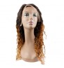 Wholesale Deep Wave 100% Brazilian Human Hair Lace Wig T Part 13x4 Transparent Frontal Closure Lace Front Wig