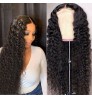 180% 200% Density Raw Human Hair Full Lace Curly Wig,Wholesale Remy Brazilian Hair Wig Transparent Lace Wigs Pre-Plucked