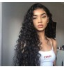 180% 200% Density Raw Human Hair Full Lace Curly Wig,Wholesale Remy Brazilian Hair Wig Transparent Lace Wigs Pre-Plucked