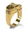 Free sample European And American The New Hot Jewelry Men's Titanium Steel Lighter Rings