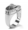 Free sample European And American The New Hot Jewelry Men's Titanium Steel Lighter Rings