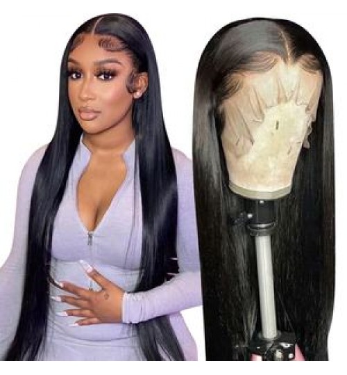 Glueless Bone Straight Lace Front wigs Human Hair Lace Front Brazilian Human Hair HD Transparent Lace Front Wigs For Black Women