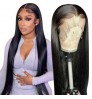 Glueless Bone Straight Lace Front wigs Human Hair Lace Front Brazilian Human Hair HD Transparent Lace Front Wigs For Black Women