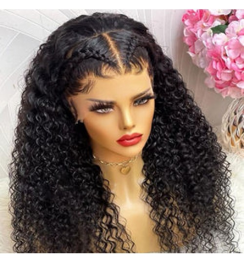 Cheap Water Wave Peruvian Human Hair Lace Front Wigs Hd Lace Frontal Wig Vendors Curly Full Lace Human Hair Wigs For Black Women