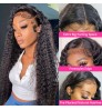 Cheap Water Wave Peruvian Human Hair Lace Front Wigs Hd Lace Frontal Wig Vendors Curly Full Lace Human Hair Wigs For Black Women