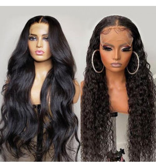 13x6 Prepluck Transparent Hd Full Lace Frontal Wig For Black Women 360 Lace Frontal Wig Vendors 13X4 Lace Front Human Hair Wigs