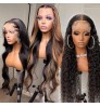 13x6 Prepluck Transparent Hd Full Lace Frontal Wig For Black Women 360 Lace Frontal Wig Vendors 13X4 Lace Front Human Hair Wigs