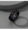 NUORO Fashion Intelligent Changing Temperature Measuring Ring Men And Women Jewelry Stainless Steel Smart Temperature Ring