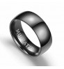 Popular Style Titanium Ring Fashion Stainless Steel Black Ring for Male Men