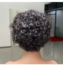 Wholesale Vendors 10A Virgin Cut Short Bob Lace Frontal Pixie Curls Wig, Deep Water Wave Pre Plucked Lace Front Human Hair Wigs