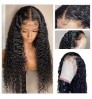 Wholesale 40 Inch Brazilian Glueless Hd Transparent Lace Front Deep Wave Human Hair 360 Full Lace Braided Wig For Black Women