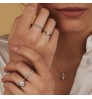 2022 Fashion Custom Sterling Silver Moissanite Rings Diamond Wedding Jewelry 925 Sterling Silver Ring For Women Wedding