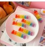 New Fashion Jelly Bear Hairgrip Rainbow Color Hair Pin Accessories Cute Gummy Bear Hair Clips For Kids Women Girls