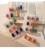 New Fashion Jelly Bear Hairgrip Rainbow Color Hair Pin Accessories Cute Gummy Bear Hair Clips For Kids Women Girls