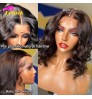 180% Bleached Knots HD Lace Frontal Wig,13x4 Short Wig Brazilian Human Hair Wig,100% Bob Wig Human Hair Lace Front Brazilian