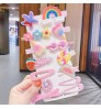 Korea Custom Cute Flower Butterfly Designer Baby Resin Hair Clips Set Kids Hair Clip Accessories