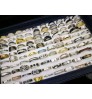 Wholesale Super Cheap Rings 100 Pieces Rings 30$ Men Women's Stainless Steel Ring Bracelet Mixed Batch