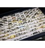 Wholesale Super Cheap Rings 100 Pieces Rings 30$ Men Women's Stainless Steel Ring Bracelet Mixed Batch