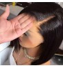 HD lace frontal wig for black women,wholesale bone straight peruvian double drawn bob wigs,cheap price short bob human hair wigs