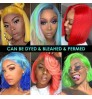 HD lace frontal wig for black women,wholesale bone straight peruvian double drawn bob wigs,cheap price short bob human hair wigs