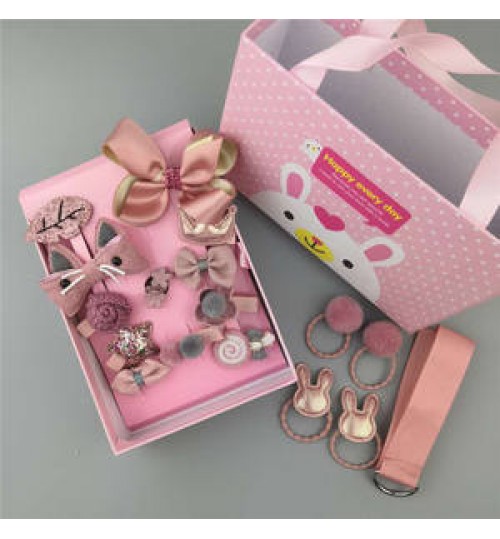 Girl Hot Sale Cute Bow Metal Korean fashion Kid Hair Accessory Set