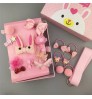 Girl Hot Sale Cute Bow Metal Korean fashion Kid Hair Accessory Set