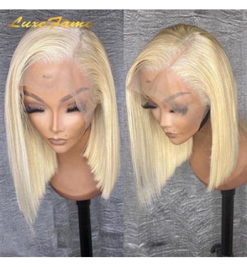 Guangzhou Frontal Blonde 613 Bob Wig,Brazilian Human Hair Lace Front Wig For Black Women,Lace Wig 100% Virgin Bob Wig Human Hair