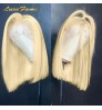 Guangzhou Frontal Blonde 613 Bob Wig,Brazilian Human Hair Lace Front Wig For Black Women,Lace Wig 100% Virgin Bob Wig Human Hair