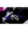 CC 925 Silver Rings For Women Simple Design Double Stackable Fashion Jewelry Bridal Sets Wedding Engagement Ring Accessory CC634