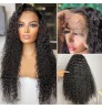 Wholesale 100% Virgin Peruvian Deep Curly Wave Hair HD Swiss Lace Front Wigs , 13x4 13x6 360 Full Lace Frontal Human Hair Wigs