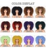 $5 sample Wigs Afro kinky curly ombre blonde wigs with bangs for black women 16 inches heat resistant synthetic wig