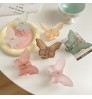 2022 Fashion Elegant Candy Color Middle Hair Clamp Matte Butterfly Hair Claw Clips For Woman Girls Daily Accessories