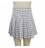 Good Price Of Ladies Plaid Pleated Short Skirt 100% Cotton Plaid Pleat Skirt