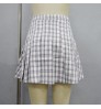 Good Price Of Ladies Plaid Pleated Short Skirt 100% Cotton Plaid Pleat Skirt