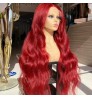 Wholesale Price Red Colored Body Wave Brazilian Human Hair Wigs Pre Plucked 13x6 Lace Front Wig For Women Remy Lace Front Wigs