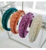 Fashion Luxury Colorful Twisted Fabric Hairband Women Girls Braided Headband Hair Accessories For Ladies