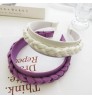 Fashion Luxury Colorful Twisted Fabric Hairband Women Girls Braided Headband Hair Accessories For Ladies