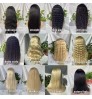 Free sample Brazilian human hair wigs remy raw wigs vendors weave transparent HD lace frontal 13x6 afro hair wig for black women