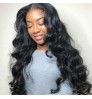 LWIGS Body Wave Glueless Swiss Lace Frontal Wigs Raw Indian Human Hair Lace Wigs Virgin Cuticle Aligned Body Wave Lace Front Wig