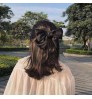 Korean Big Satin Solid Ribbon French Barrette Large Soft Silky Hair Bow Clip Hair Accessories for Little Teen Toddler Girls