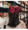 Korean Big Satin Solid Ribbon French Barrette Large Soft Silky Hair Bow Clip Hair Accessories for Little Teen Toddler Girls