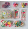 BELLEGIRL 2022 custom package new boxes hair accessories diy by customer baby kids elastic rubber band acrylic flower hair clip