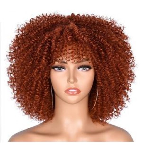 Wholesale Supplier With Bangs Big Hair Straight Short Wigs For Black Women Curly Headband Wig For Sale Kinky Natural Afro Wigs