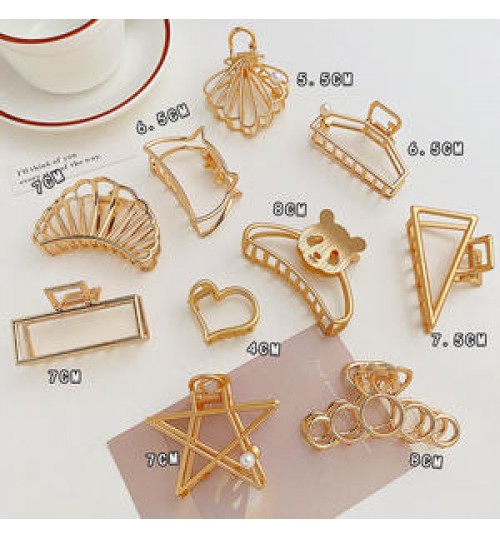 European and American retro Hair Claw Clips For Women Korean temperament fashion personality large Hair Accessories