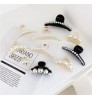 European and American retro Hair Claw Clips For Women Korean temperament fashion personality large Hair Accessories