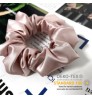 Wholesale 3.5cm Silk Stain Oversized Scrunchies 100% Silk Mulberry Hair Accessories Set Pink Mulberry Silk Scrunchie